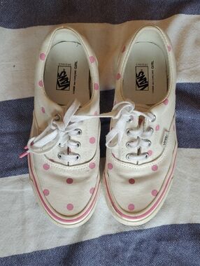 Pink Polka Dot Commes de Garcoms GIRL X Vans